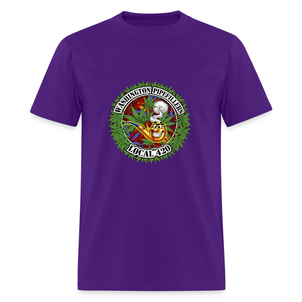 WASHINGTON PIPEFILLERS LOCAL 420 Men's T-Shirt - purple