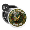 VERMONT PIPEFILLERS LOCAL 420 Union Buttons small 1'' (5-pack) - white