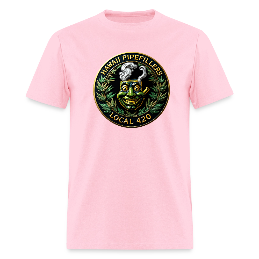 HAWAII PIPEFILLERS LOCAL 420 F/B DESIGN  Men's T-Shirt - pink