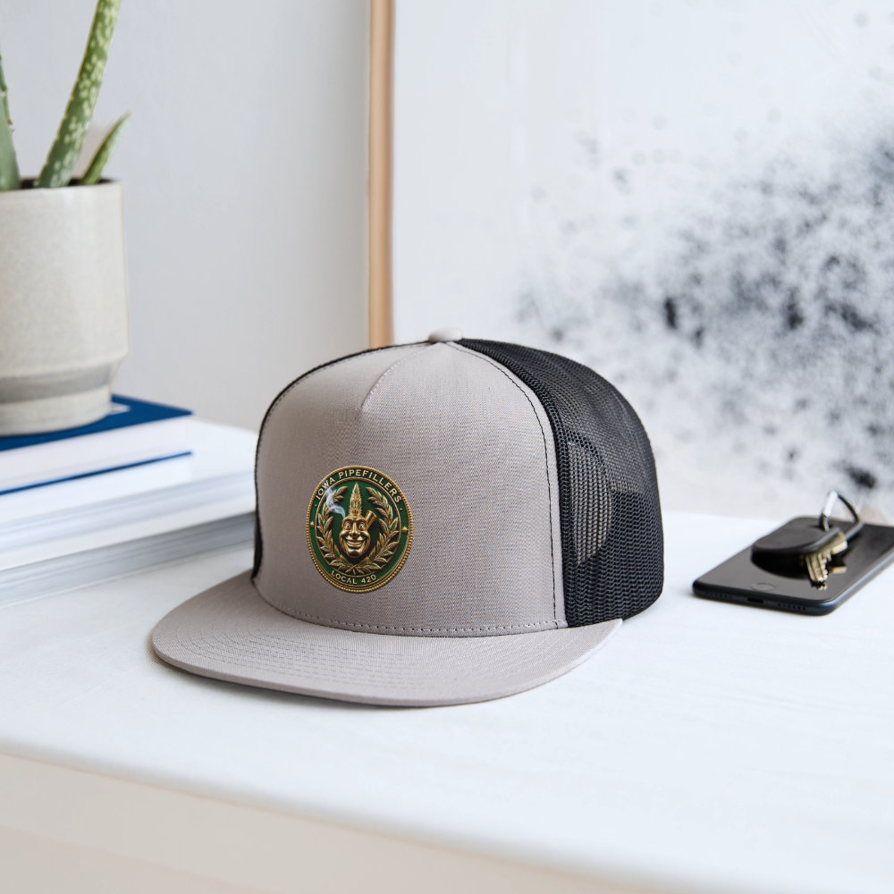 IOWA PIPEFILLERS LOCAL 420 Trucker Hat - gray/black