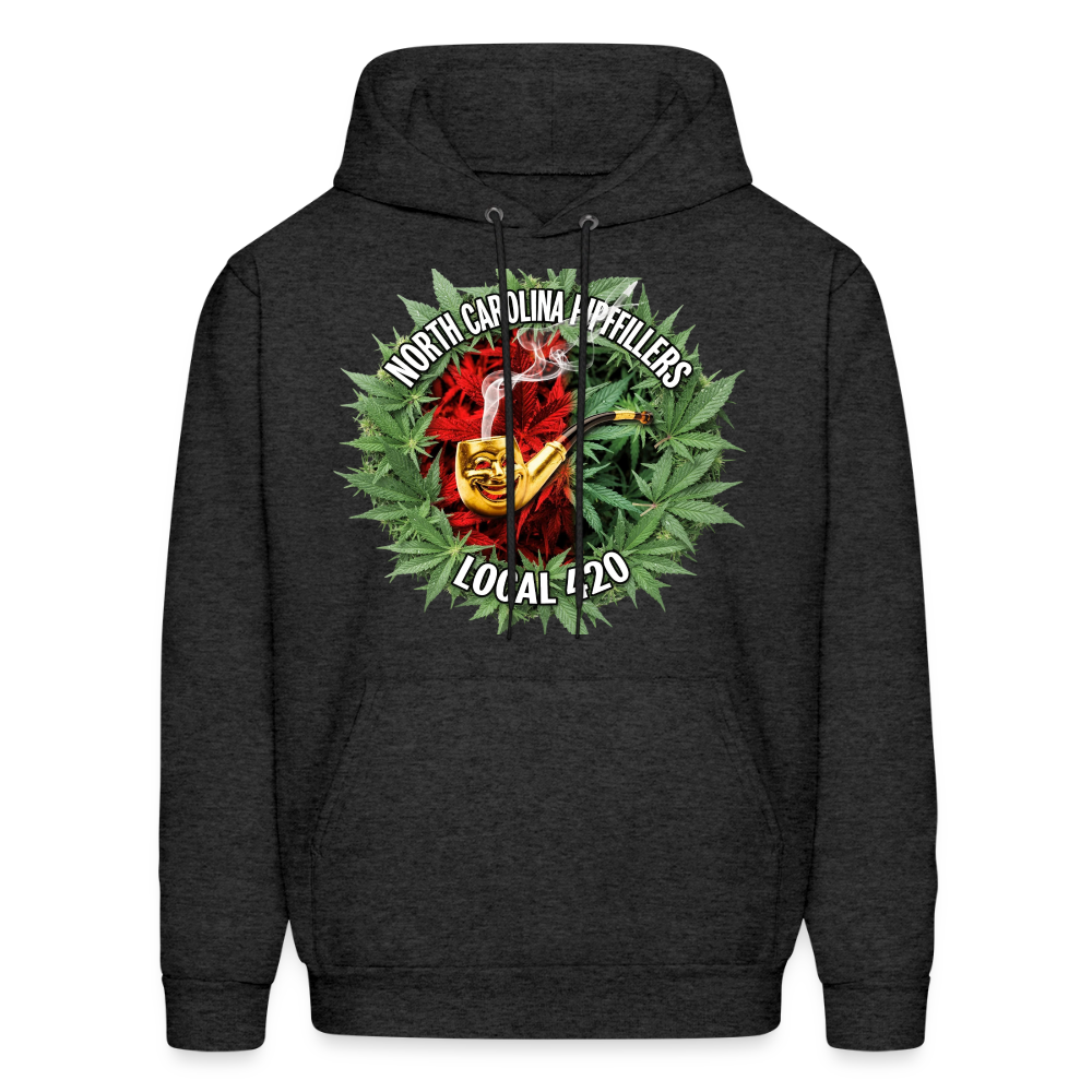 NORTH CAROLINA  PIPEFILLERS LOCAL 420 Men's Hoodie - charcoal grey