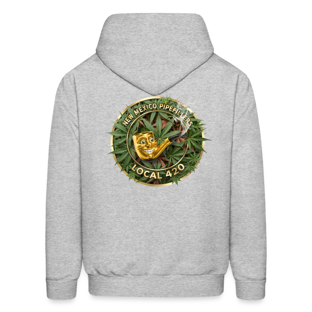 NEW MEXICO PIPEFILLERS LOCAL 420 Men's Hoodie - heather gray