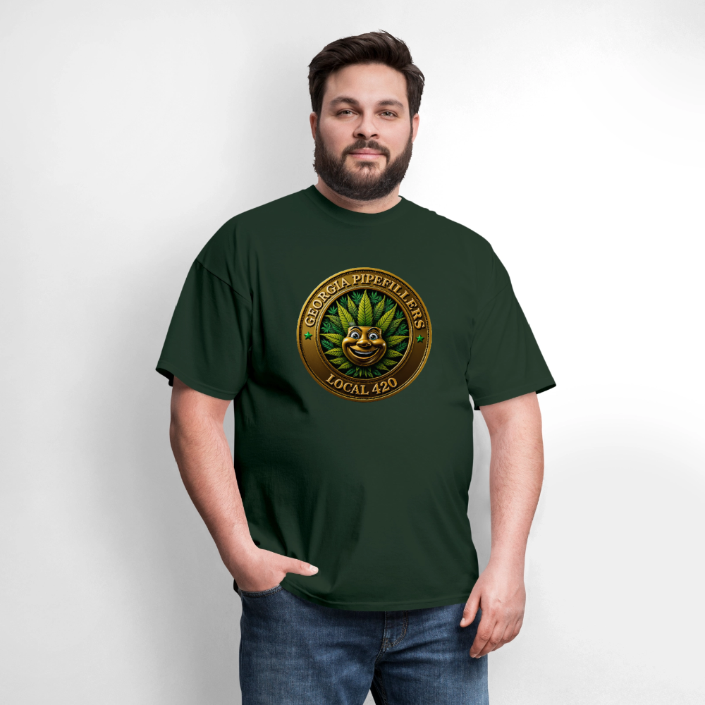 GEORGIA PIPEFILLERS LOCAL 420 Men's T-Shirt - forest green