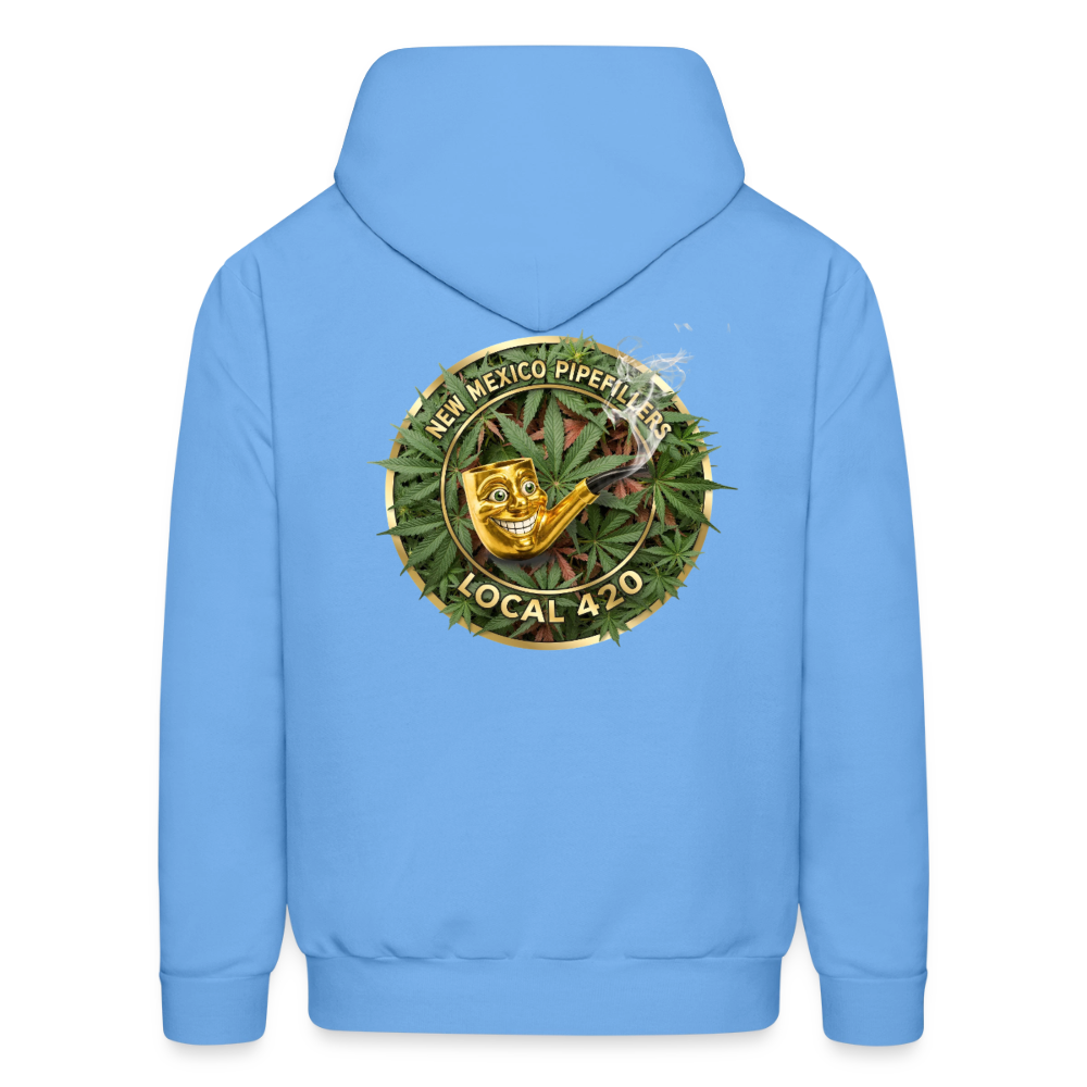 NEW MEXICO PIPEFILLERS LOCAL 420 Men's Hoodie - carolina blue