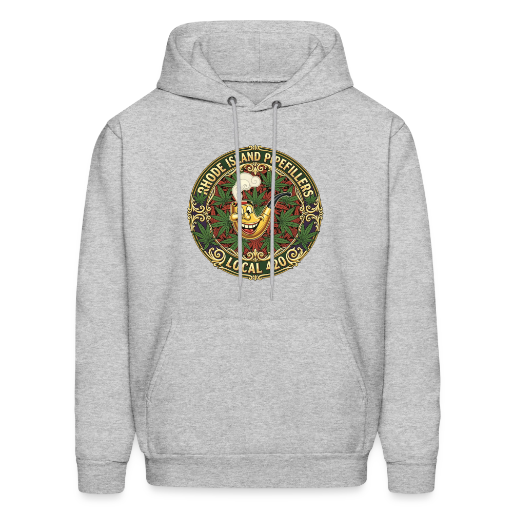 TEXAS PIPEFILLERS LOCAL 420 Men's Hoodie - heather gray