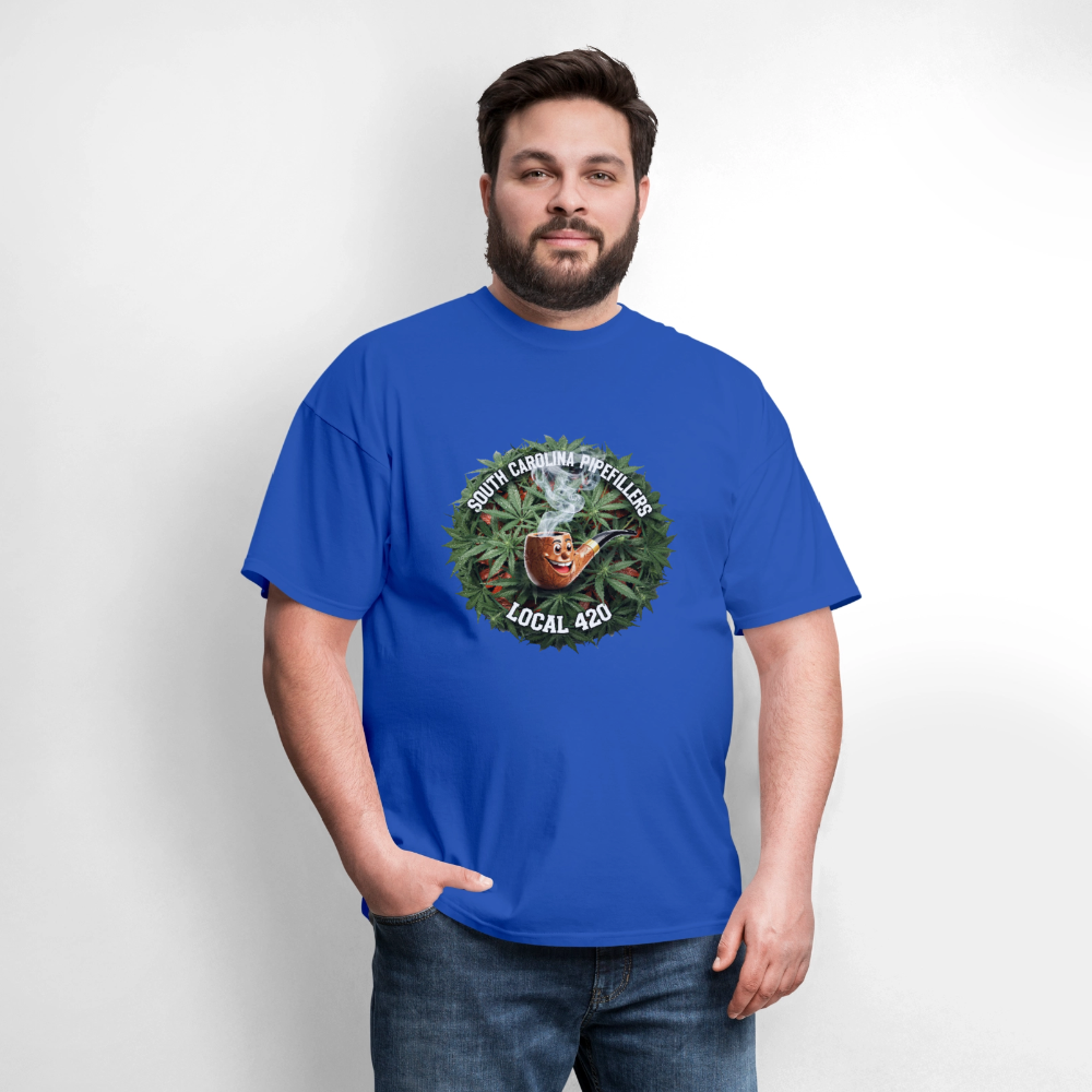 SOUTH CAROLINA PIPEFILLERS LOCAL 420 Men's T-Shirt - royal blue