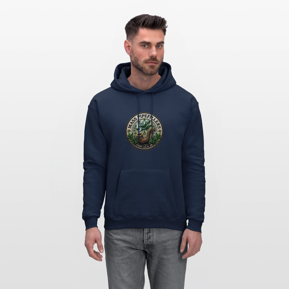 MASS PIPEFILLERS LOCAL 420 Men's Hoodie - navy