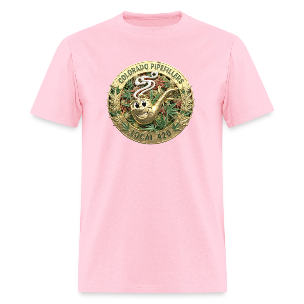 COLORADO PIPEFILLERS LOCAL 420 Men's T-Shirt - pink