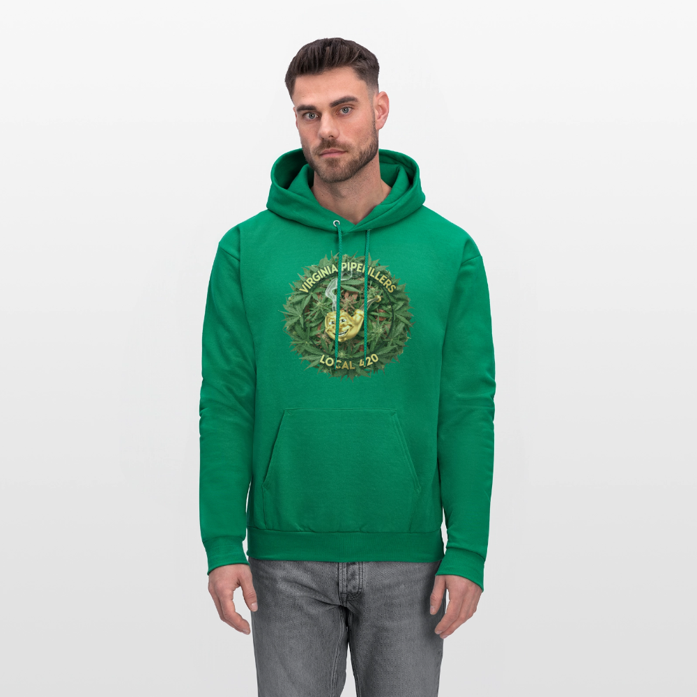 VIRGINIA PIPEFILLERS LOCAL 420 Men's Hoodie - kelly green