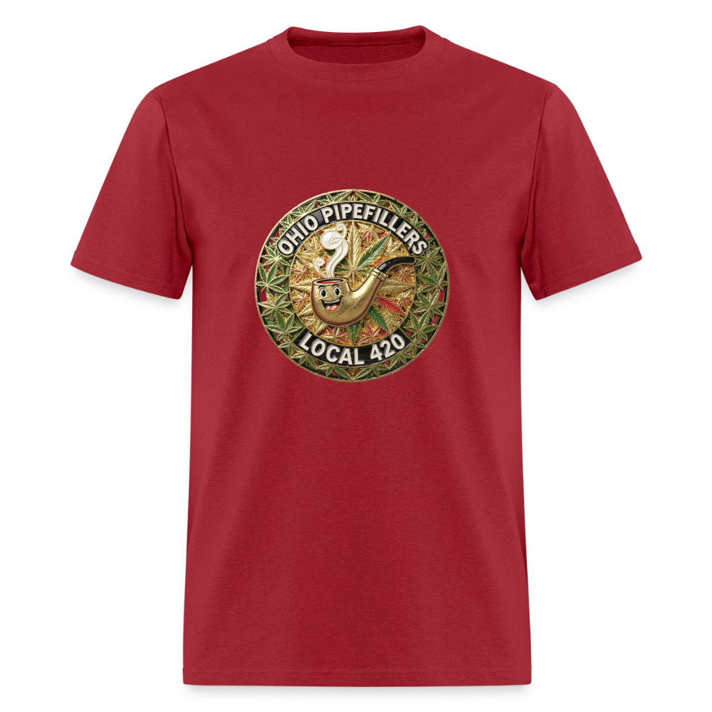 OHIO PIPEFILLERS LOCAL 420  F/B DESIGNS Men's T-Shirt - true red