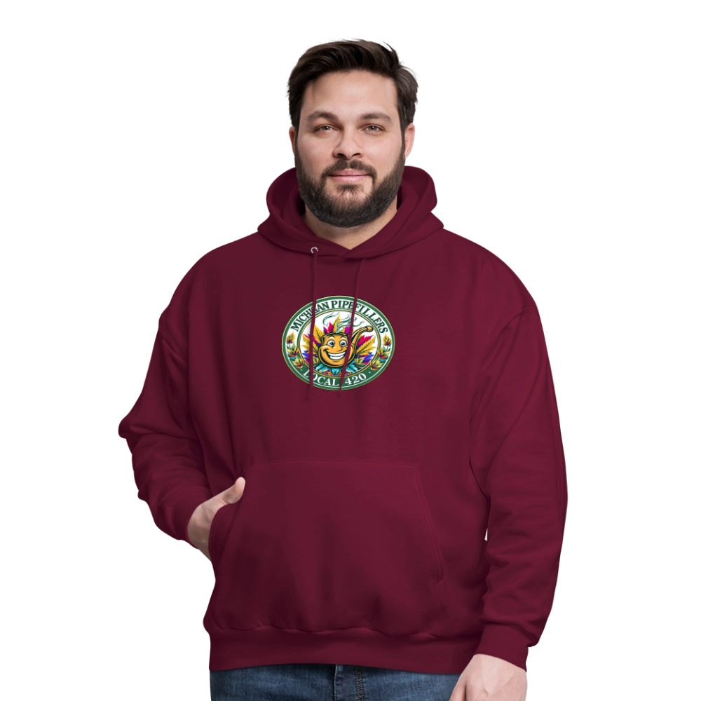 MICHIGAN PIPEFILLERS LOCAL 420 Men's Hoodie - burgundy