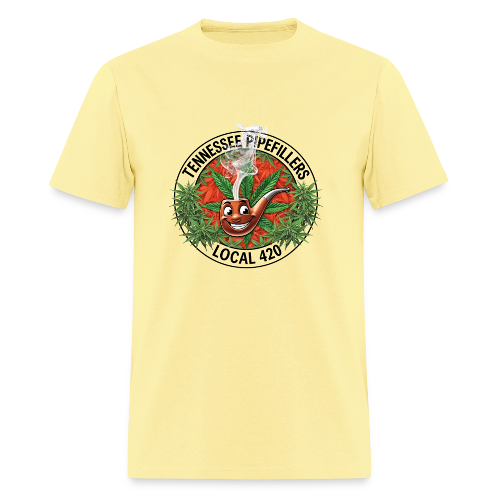 TENNESSEE PIPEFILLERS LOCAL 420 Men's T-Shirt - cornsilk