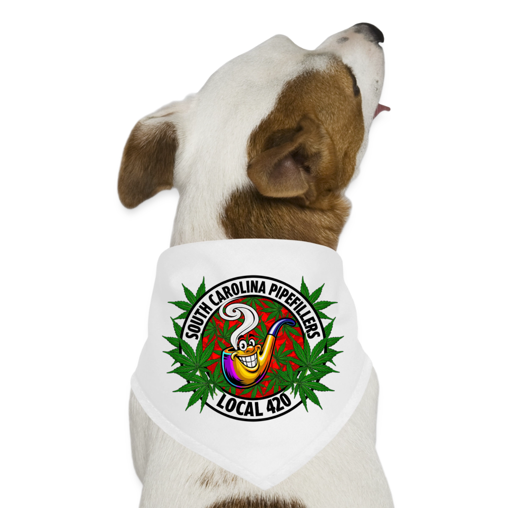 SOUTH CAROLINA PIPEFILLERS LOCAL 420 Union Dog Bandana - white