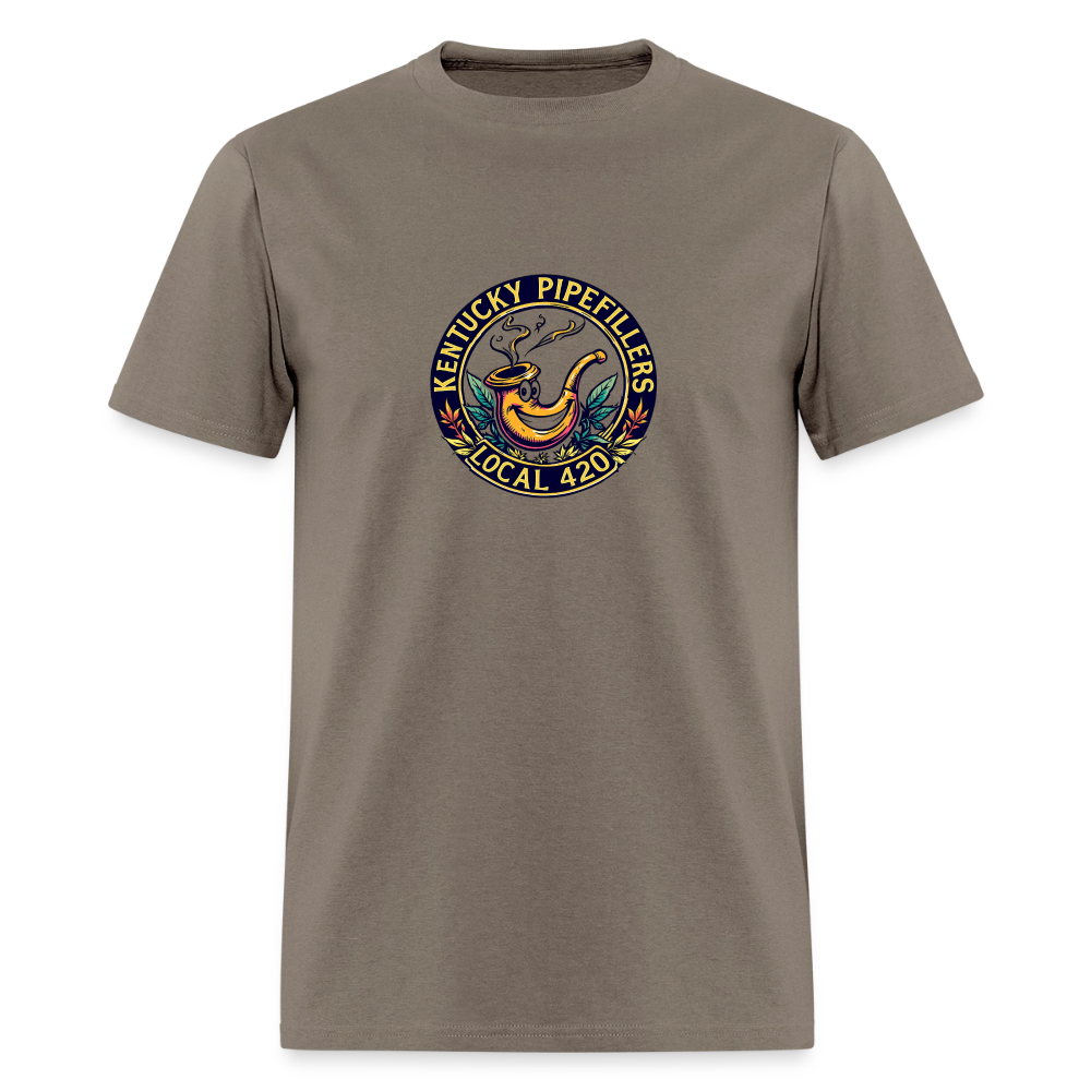 KENTUCKY  PIPEFILLERS LOCAL 420 Men's T-Shirt - safari