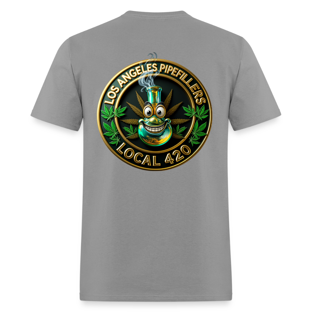 LOS ANGELES PIPEFILLERS LOCAL 420 F/B DESIGNS Men's T-Shirt - rock