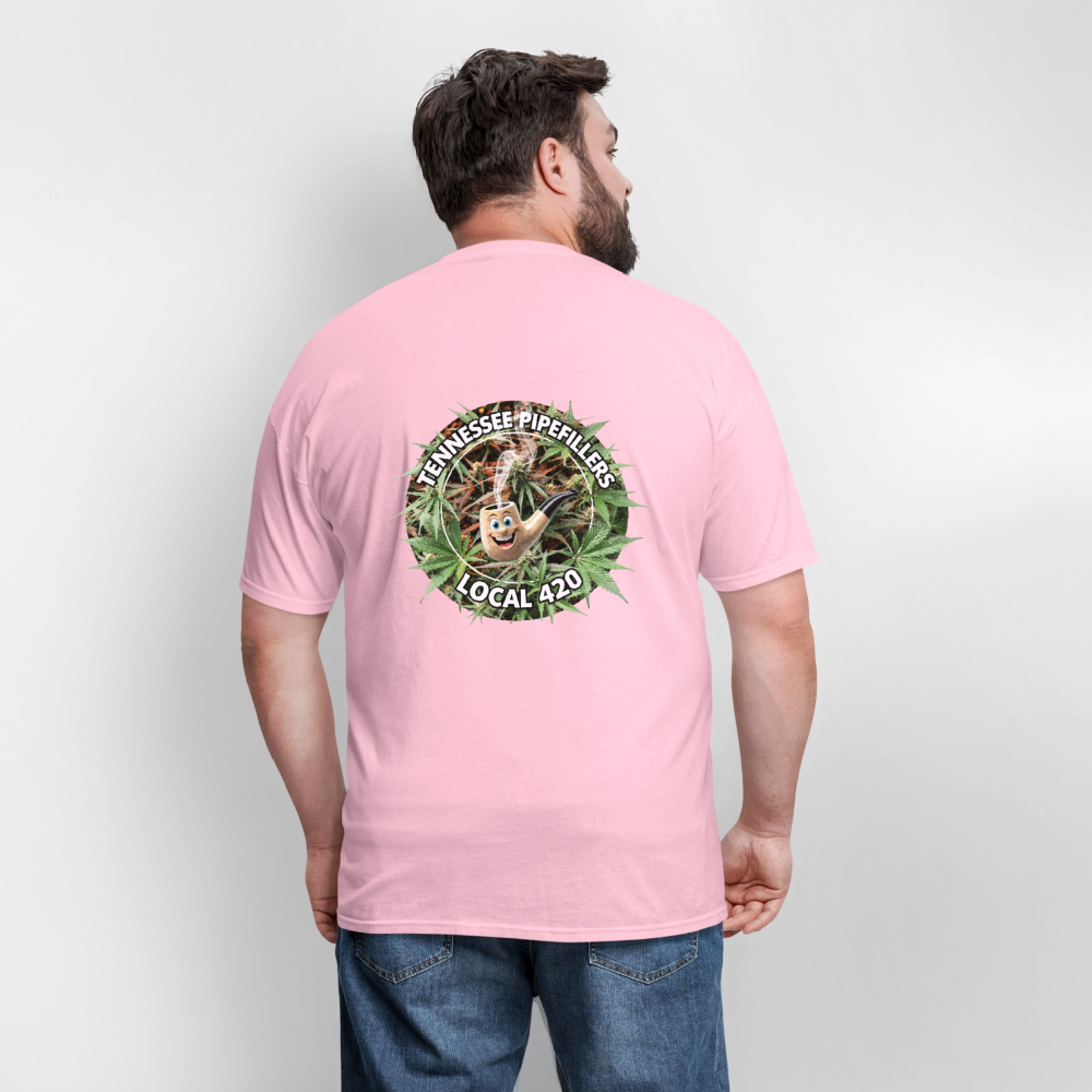 TENNESSEE PIPEFILLERS LOCAL 420 F/B DESIGN Men's T-Shirt - pink
