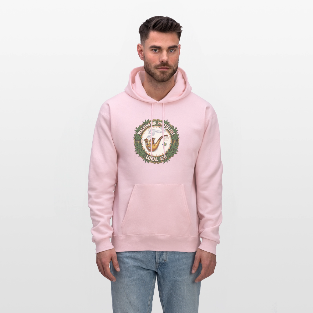 WASHINGTON PIPEFILLERS LOCAL 420 Men's Hoodie - pale pink
