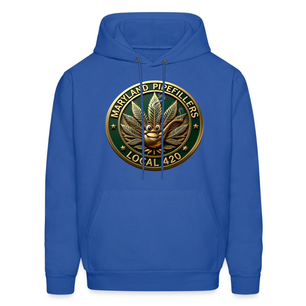 MARYLAND PIPEFILLERS LOCAL 420 Men's Hoodie - royal blue