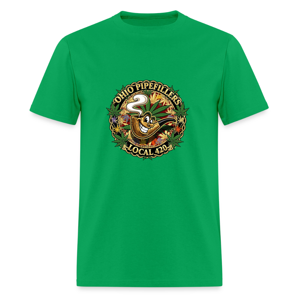 OHIO PIPEFILLERS LOCAL 420 Men's T-Shirt - bright green