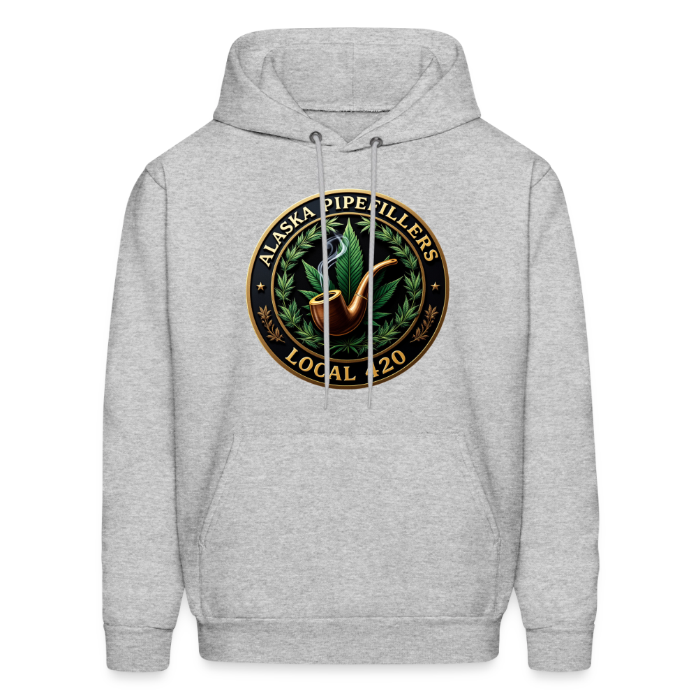 ALASKA PIPEFILLERS LOCAL 420 F/B DESIGN Men's Hoodie - heather gray