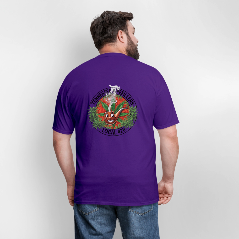 TENNESSEE PIPEFILLERS LOCAL 420 Men's T-Shirt - purple