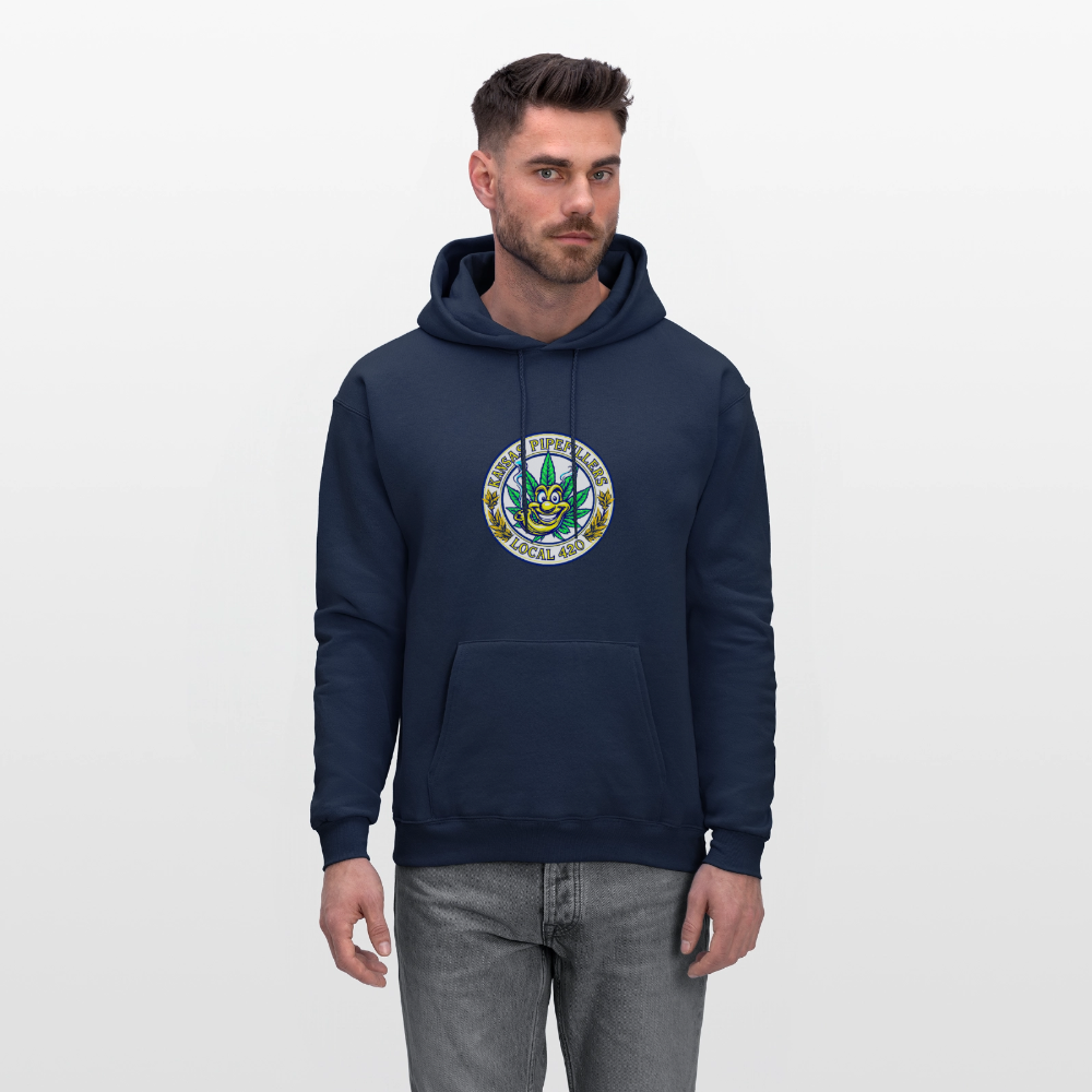 KANSAS PIPEFILLERS LOCAL 420 F/B DESIGNS Men's Hoodie - navy