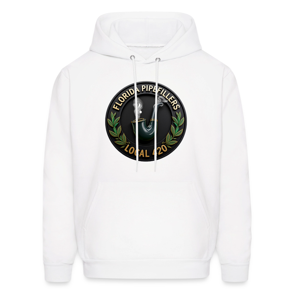 FLORIDA PIPEFILLERS LOCAL 420 F/B DESIGN Men's Hoodie - white