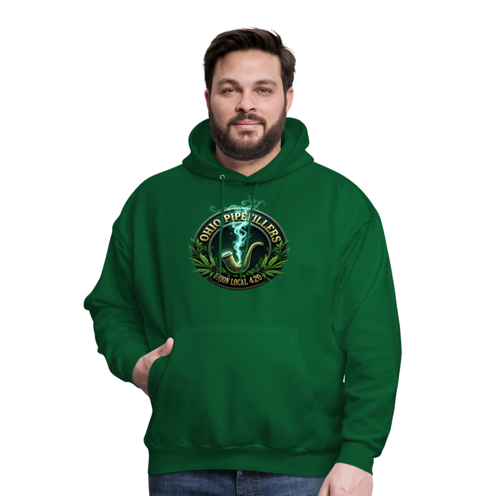 OHIO PIPEFILLERS UNION LOCAL 420 Men's Hoodie - forest green