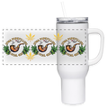 IOWA PIPEFILLERS LOCAL 420 40oz Stainless Steel Travel Tumbler - white