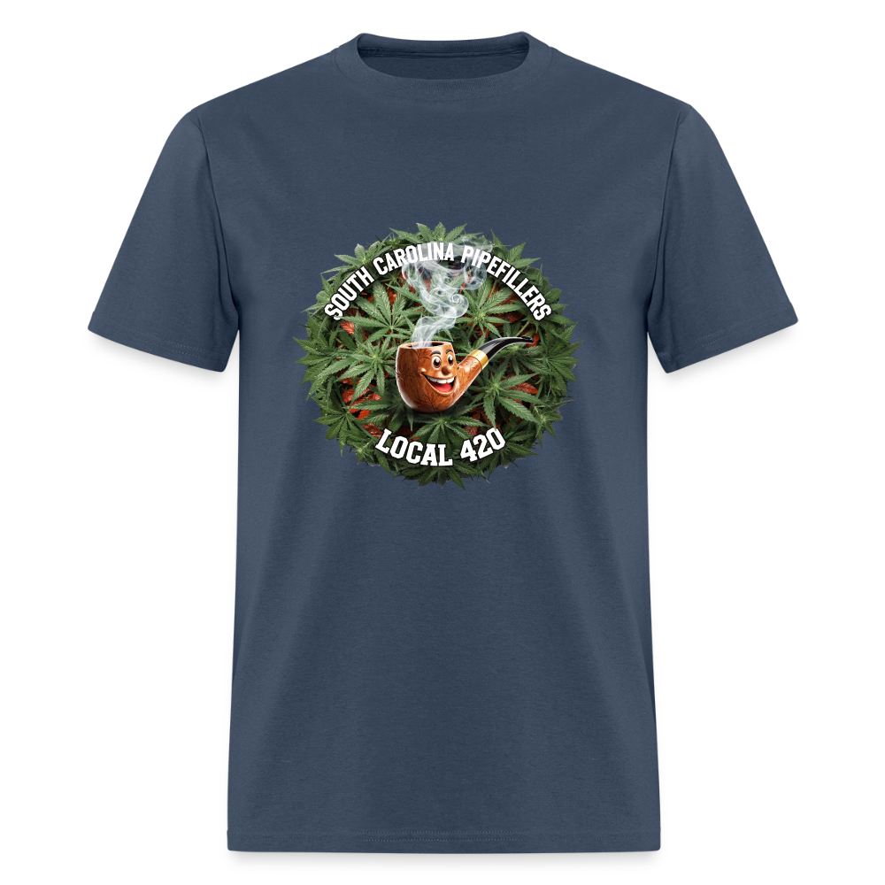 SOUTH CAROLINA PIPEFILLERS LOCAL 420 Men's T-Shirt -  blue dusk