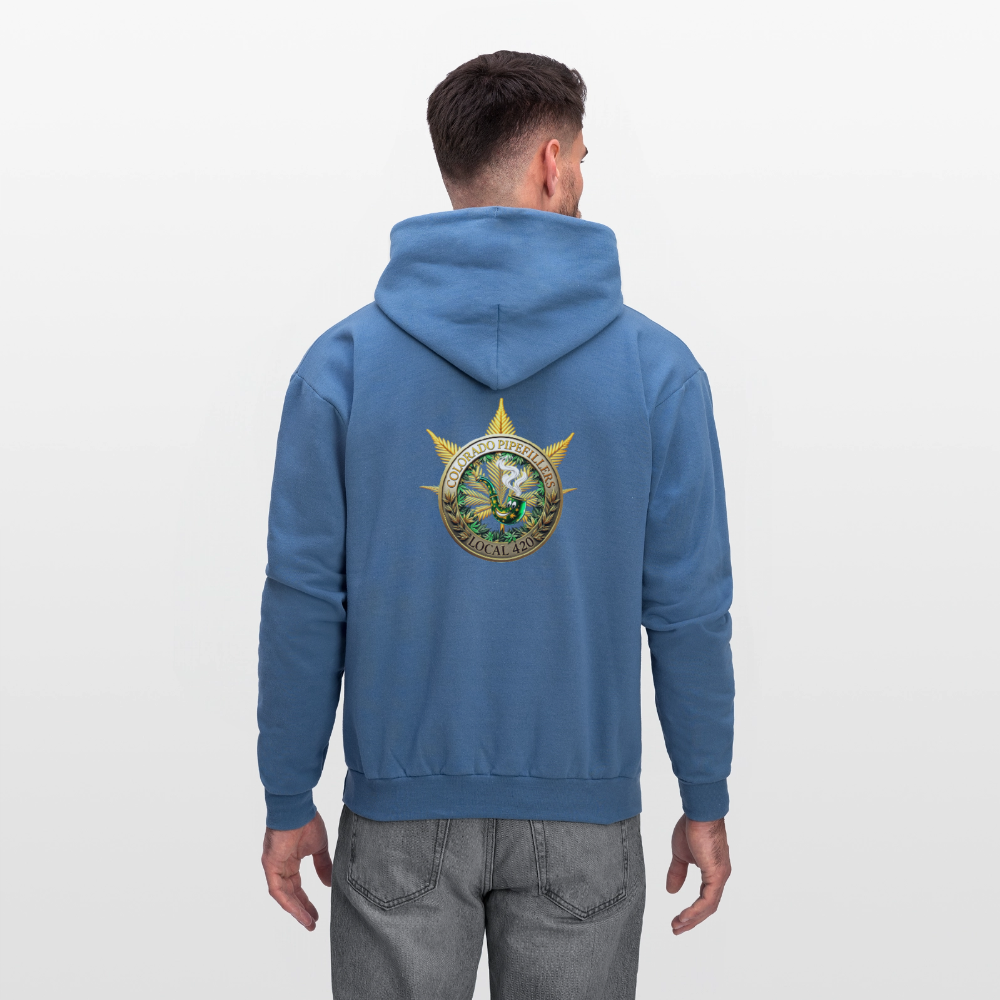 COLORADO PIPEFILLERS LOCAL 420 Men's Hoodie - denim blue