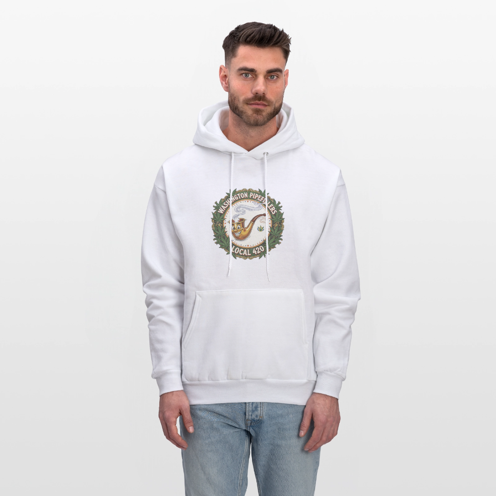 WASHINGTON PIPEFILLERS LOCAL 420 Men's Hoodie - white