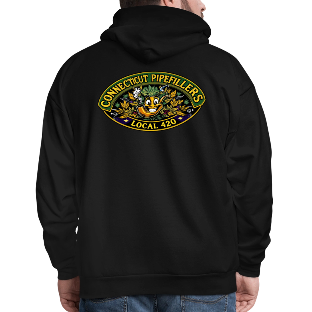 CONNECTICUT PIPEFILLERD LOCAL 420 F/B DESIGN Men's Hoodie - black