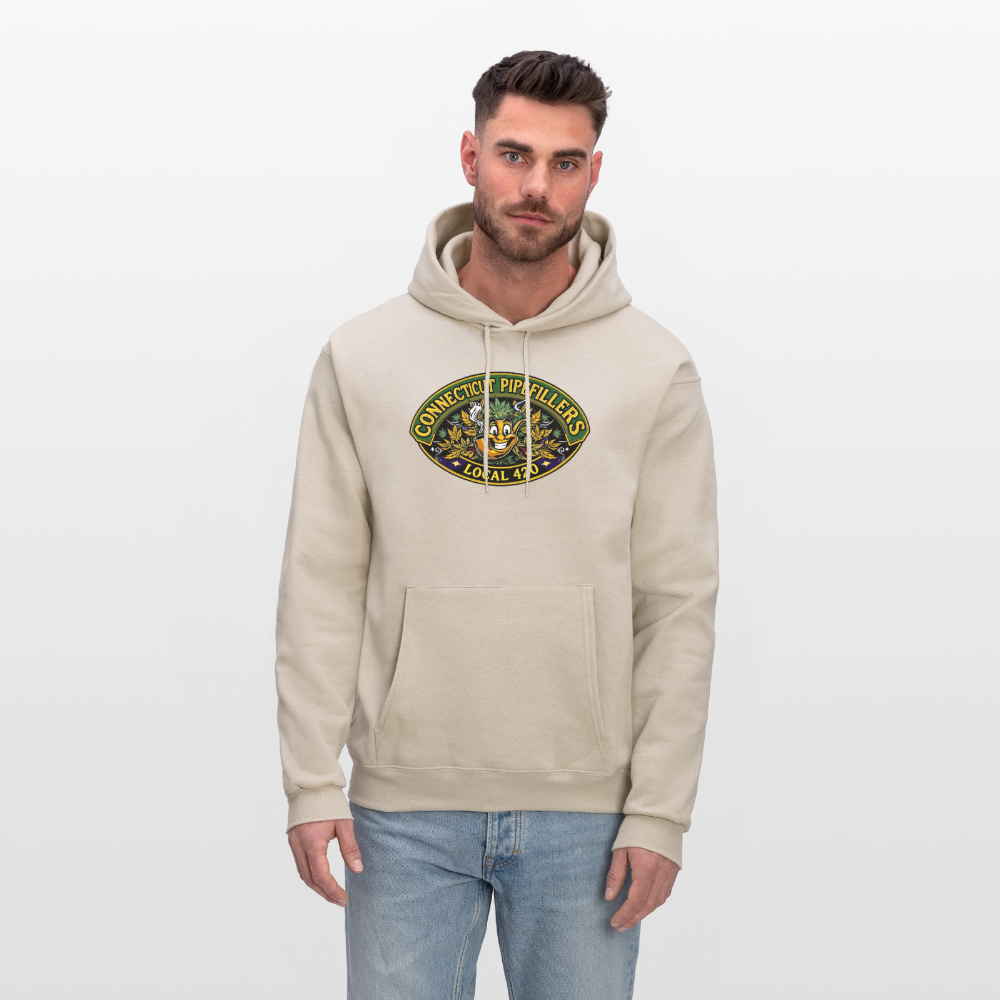 CONNECTICUT PIPEFILLERD LOCAL 420 F/B DESIGN Men's Hoodie - Sand