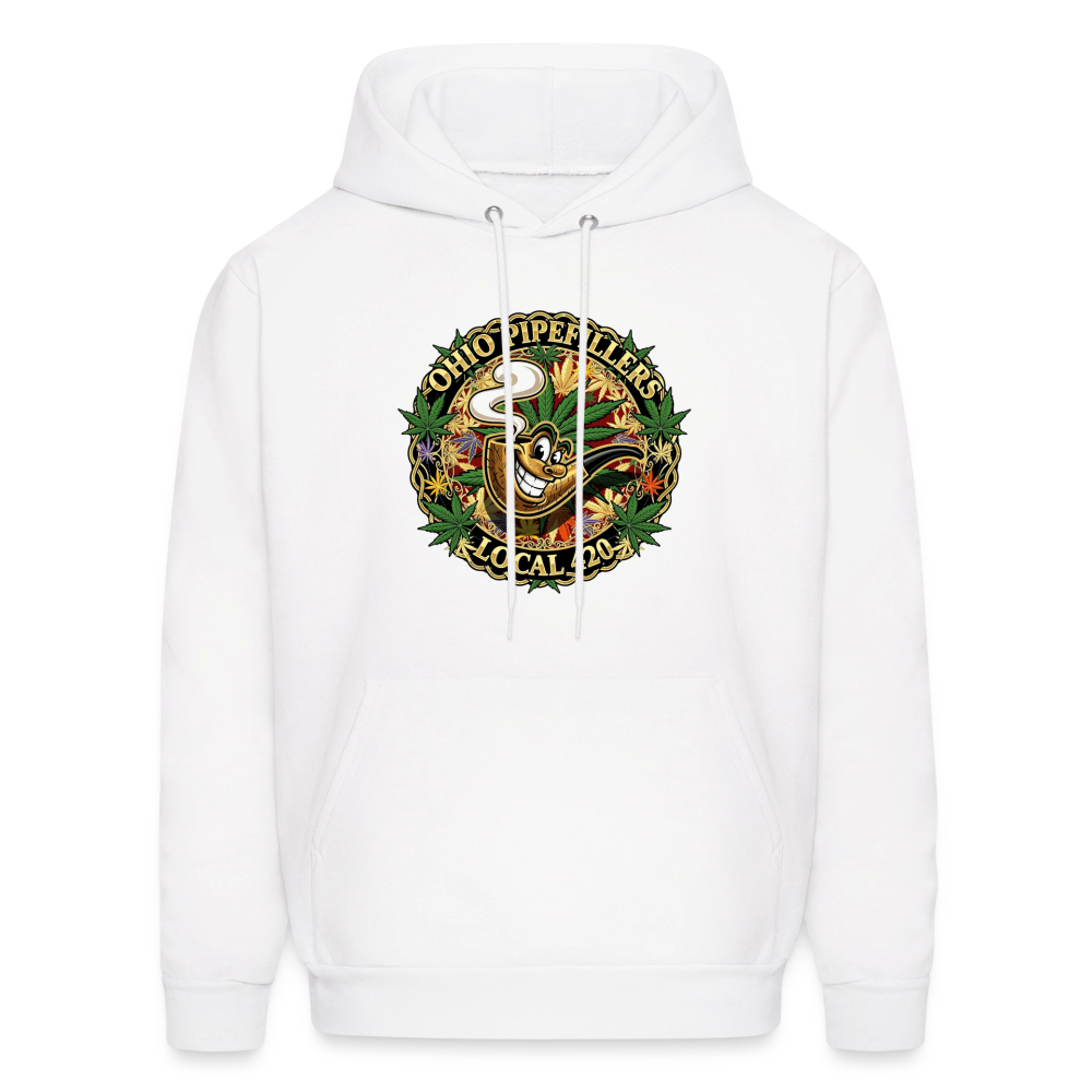 OHIO PIPEFILLERS LOCAL 420 Men's Hoodie - white
