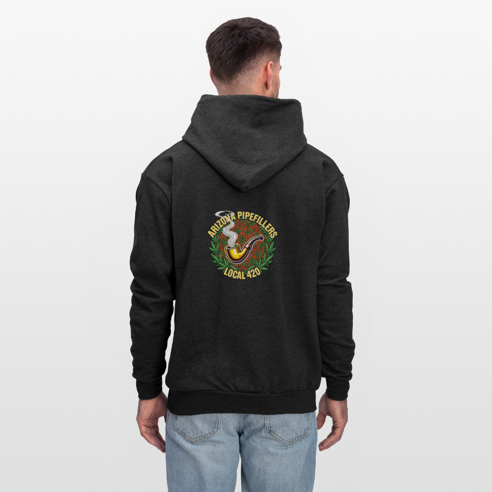 ARIZONA PIPEFILLERS LOCAL 420 F/B DESIGN Men's Hoodie - charcoal grey