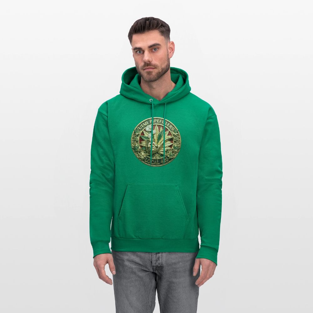 UTAH PIPEFILLERS LOCAL 420 Men's  Hoodie - kelly green
