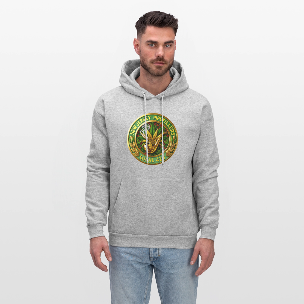 NEW JERSEY PIPEFILLERS LOCAL 420 Men's Hoodie - heather gray
