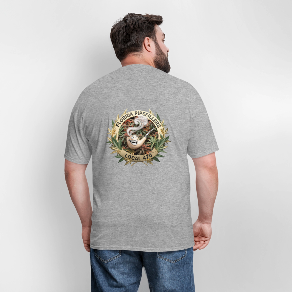 FLORIDA PIPEFILLERS LOCAL 420 F/B DESIGN Men's T-Shirt - heather gray