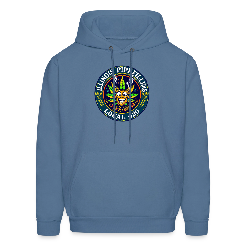 ILLINOIS PIPEFILLERS LOCAL 420 Men's Hoodie - denim blue
