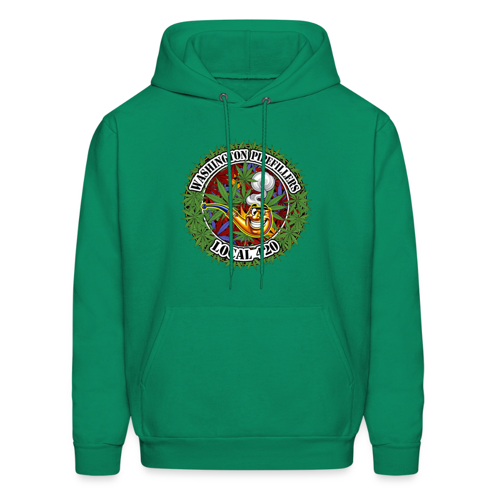 WASHINGTON PIPEFILLERS LOCAL 420 F/B DESIGN Men's Hoodie - kelly green
