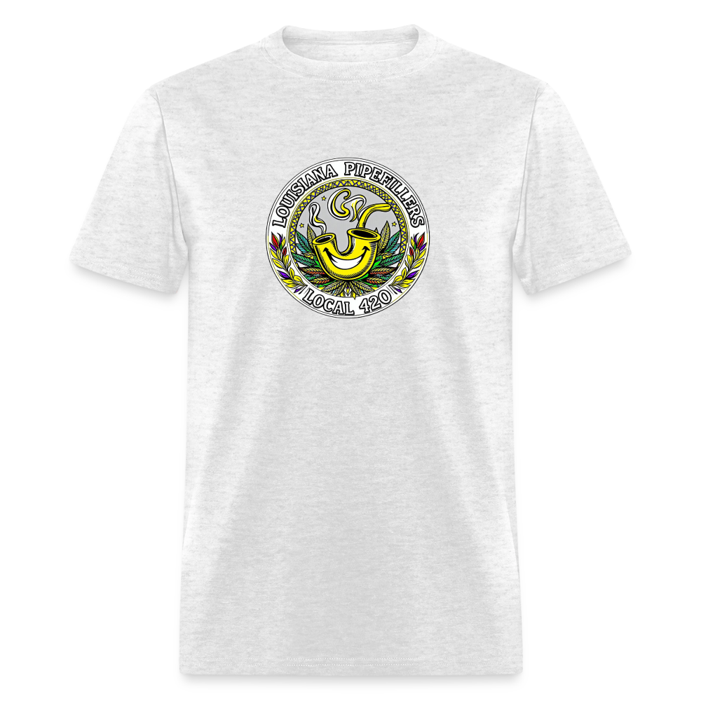 LOUISIANA PIPEFILLERS LOCAL 420 Men's T-Shirt - light heather gray