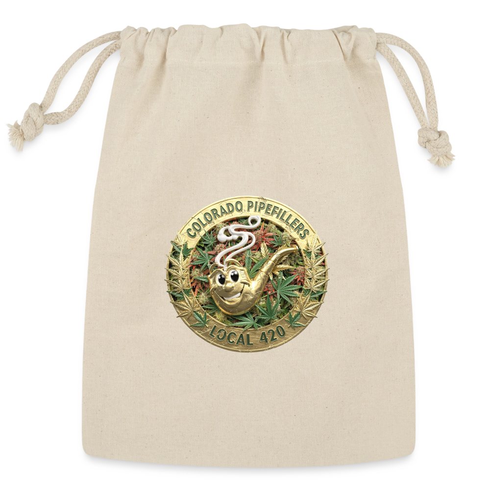 COLORADO PIPEFILLERS LOCAL 420 Reusable Gift Bag - Natural