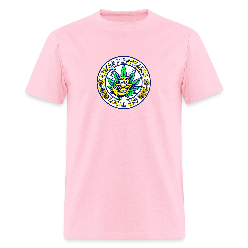 KANSAS PIPEFILLERS LOCAL 420 F/B DESIGNS Men's T-Shirt - pink