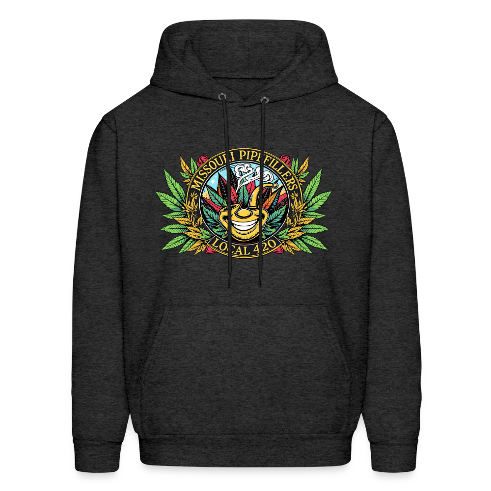 MISSOURI PIPEFILLERS LOCAL 420  F/B DESIGNS Men's Hoodie - charcoal grey