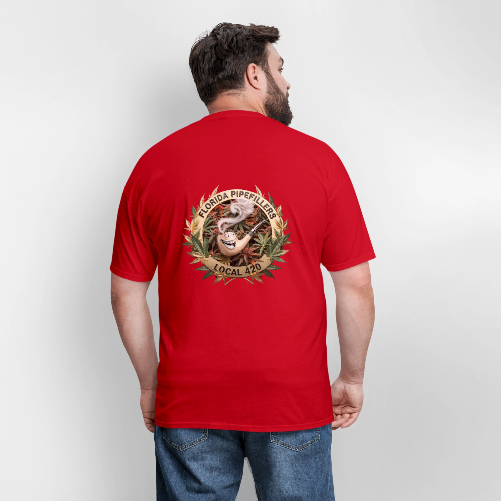 FLORIDA PIPEFILLERS LOCAL 420 F/B DESIGN Men's T-Shirt - red