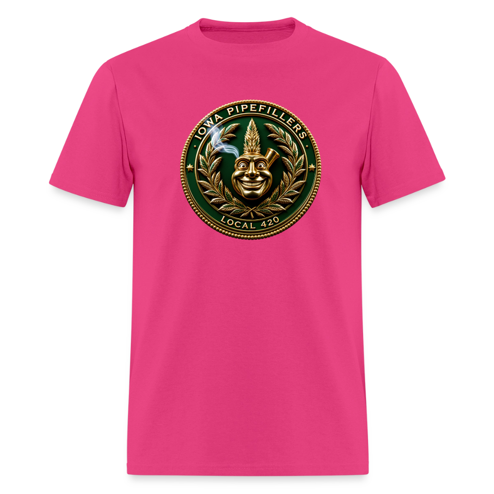 IOWA PIPEFILLERS LOCAL 420 Trucker Hat Men's T-Shirt - fuchsia