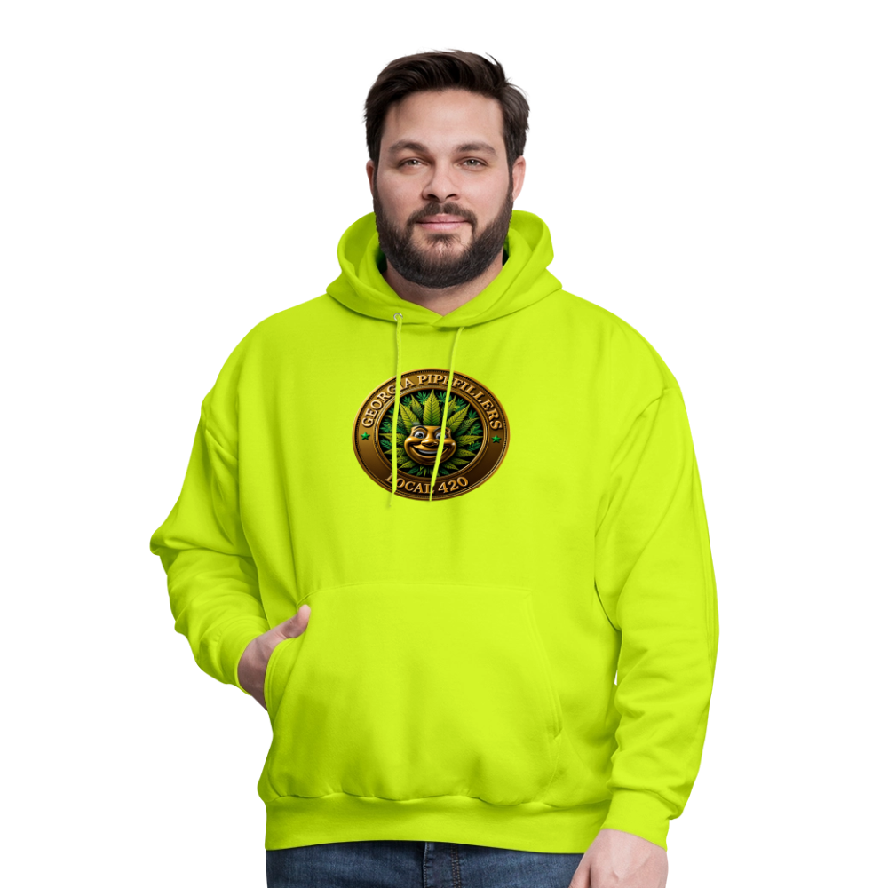 GEORGIA PIPEFILLERS LOCAL 420 Men's Hoodie - safety green