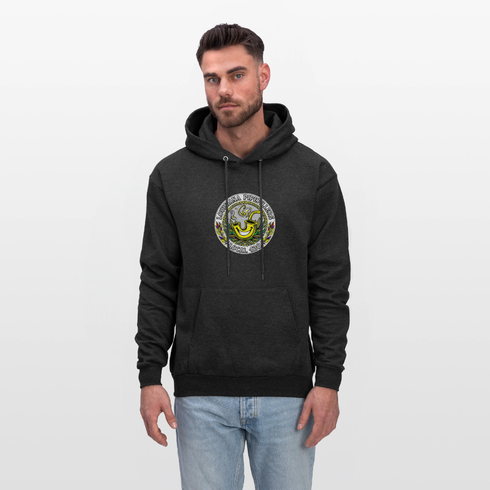 LOUISIANA PIPEFILLERS LOCAL 420 Men's Hoodie - charcoal grey