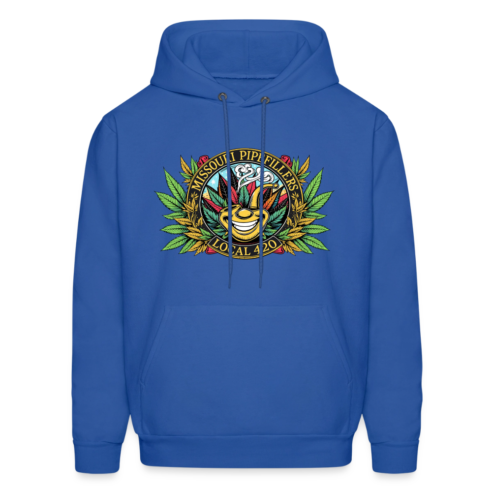 MISSOURI PIPEFILLERS LOCAL 420 Dog Bandana Men's Hoodie - royal blue